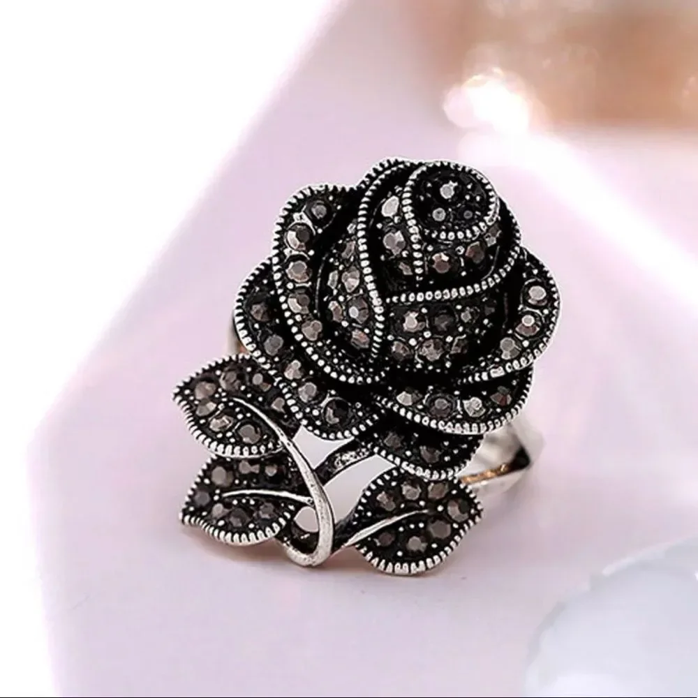 Luxury Crystal Zircon Wedding Ring Sz 6